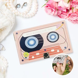 카세트 레코딩 카드 목소리 음성 녹음 테이프 생일축하 메세지