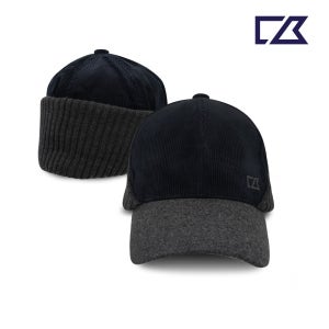 커터앤벅 남성 투톤 패브릭 방한캡 - CBM4WCP803