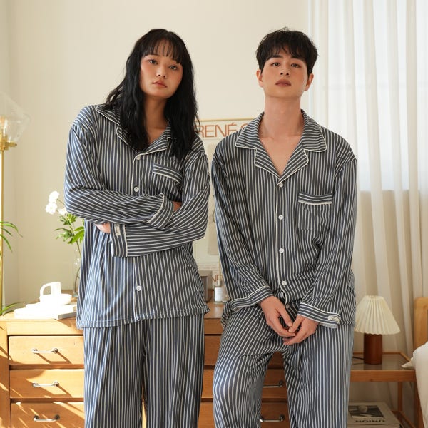 여성 겨울 수면잠옷 극세사 피치기모 파자마 세트