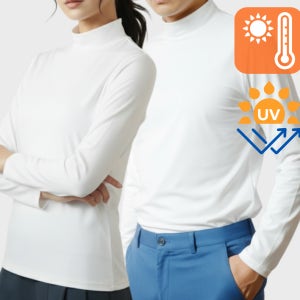 기모 남여 골프 이너티 긴팔 국산 터틀넥 운동복