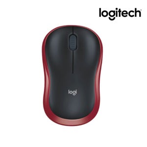 [국내정품] 로지텍코리아 M185 레드 무선 마우스 좌우대칭형 디자인으로 왼손잡이도 사용가능