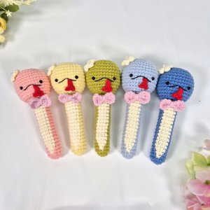 [코바늘 도안] 2025 뱀띠 딸랑이 손 뜨개 도안 (영상+기호+서술도안 포함)