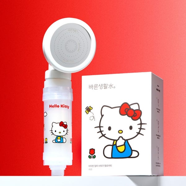 [슈퍼적립] 바른생활수 산리오캐릭터즈 비타민 필터 샤워기 염소 녹물제거 헬로키티