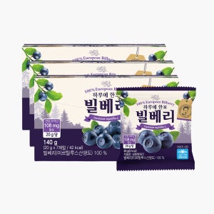생활앤 하루한포 냉동 빌베리 140g (20g x 7개입) x 3세트