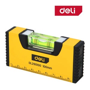 델리툴즈 미니 수평계 수평기 수평대 자석 100mm