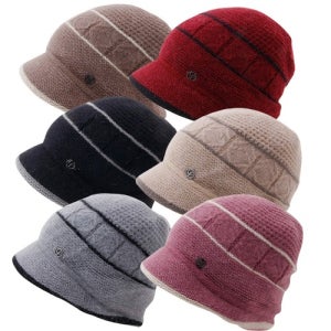 코즈모즈 벙거지모자 겨울 여성 중년 엄마 할머니 버킷햇