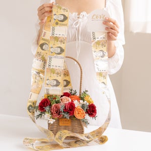 서프라이즈 플라워 깜짝 용돈박스 부모님 생신선물 환갑이벤트 디어 로즈