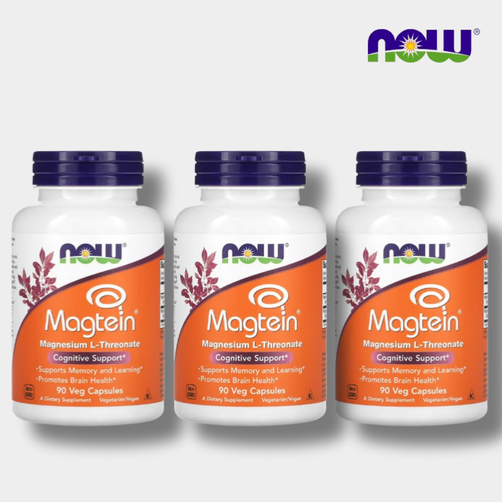 나우푸드 마그테인 트레온산 마그네슘 2000mg 90베지캡슐 1통