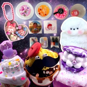 [에밀리슬라임]굿 랜덤박스 안전한 수제 슬라임 4세트 모루인형 키링 만들기세트