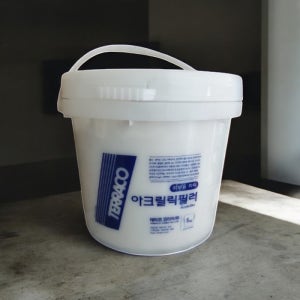 아크릴픽 필러 핸디코트 외부용 퍼티 외벽 크랙 보수용 빠대 아크릴릭필러 5kg