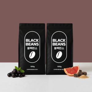 블랙빈스 원두커피 케냐AA FAQ 500g 2봉 당일로스팅(홀빈/분쇄 선택)