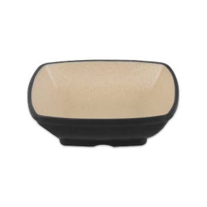 체크투톤 콜크 멜라민 찬기 깊은사각찬기 ds-7085 갈색 앞접시 무광 식당용 업소용