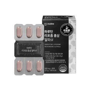 하루틴 리포좀 홍삼 알파α 30정, 1개