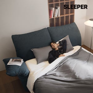 슬립퍼 튤리아 신혼부부 침대프레임 호텔 라지킹 사이즈 패브릭 침대 LK