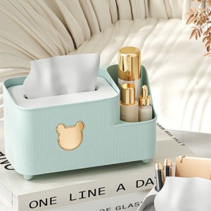 곰돌이휴지케이스 미니각티슈커버 미용 케이스 아크릴 홀더 통