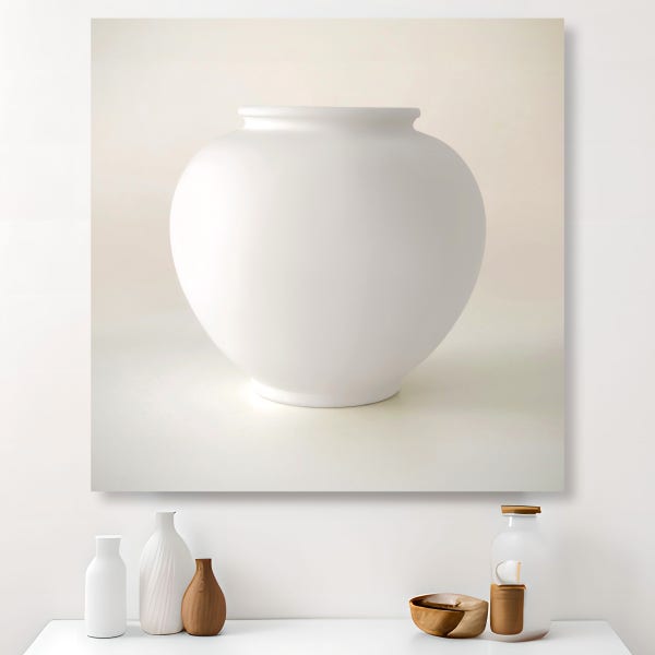 다복 달항아리 80x80cm 액자 복들어오는 그림 거실 인테리어 현관풍수 개업선물 캔버스