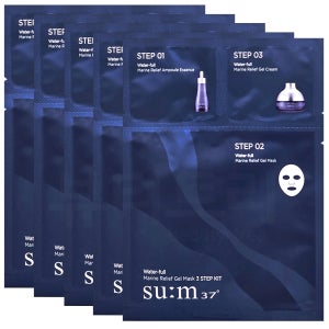숨37 워터풀 마린 릴리프 젤 마스크 3스텝 키트 X 5매