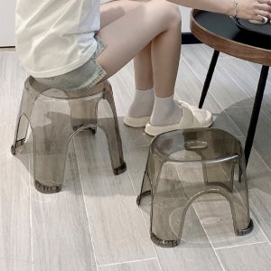 욕실 목욕탕 의자 화장실 투명 낮은 욕조 사우나 논슬립 중형