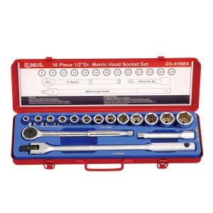 지니어스 핸드소켓세트 (1/2 16pcs) GS-416MA 6각 복스알 라쳇 소켓핸들