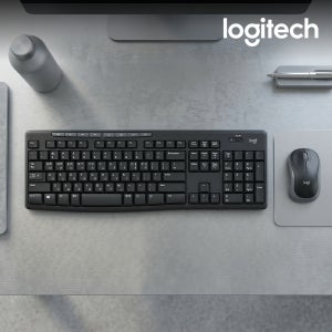 (국내정품) 로지텍코리아 MK270r 무선 키보드 마우스 세트 한글자판, 2.4Ghz무선연결, 좌우대칭형 마우스