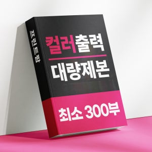 [대량] 300부 부터 무선 스프링 제본 PDF 이메일발송 A4 80g 컬러양면