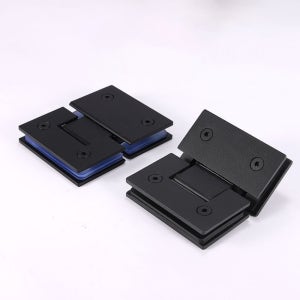 유리문 욕실 샤워부스 경첩 힌지 유리대유리 스텐블랙 BSB180