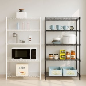 이지라이프 900 프로 이동식 철제 다용도 수납선반 5단