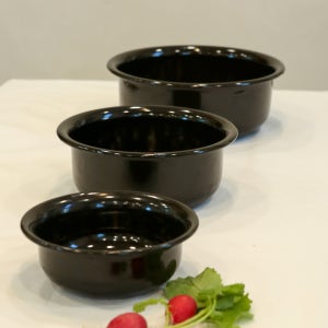 법랑 다용도 보울 3종 국산 인덕션 대용량 그릇 믹싱볼 샐러드볼 냄비 연마제없는