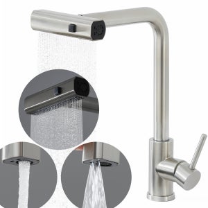 준앤코 스테인리스 폭포수 싱크대수전 폭포수전 KF302