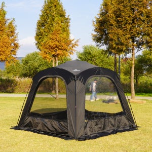 제라 오토 빅쉘터 300 1TPU+3MESH 블랙코팅 원터치 타프 텐트 그늘막