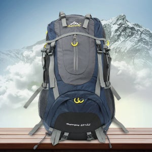 알파인 방수 대형 등산가방 70L 네이비 백패킹 배낭