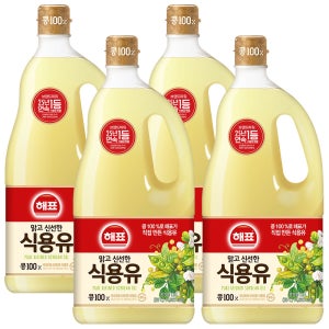 해표 식용유 1.8L, 4개