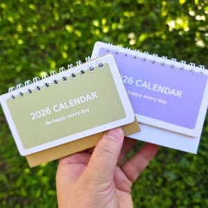 Dgood 02-직사각 컬러플 미니달력(내지기준 11x6cm)