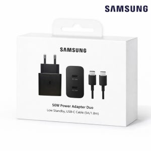 삼성 50W 듀얼 PD 충전기 C타입 멀티포트 PD 절전형 케이블 고속멀티충전기