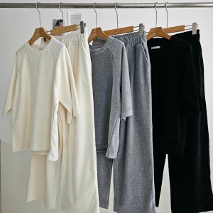 [7부/긴팔] 벨벳트레이닝 벨로아세트 셋업 원마일룩 엄마등원룩