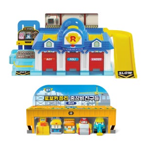 로보카폴리 미니카 중장비 친구들 5종 출동 심플팩 (미니카 브루너 믹키 덤프 맥스 포크 + 출동구조본부)