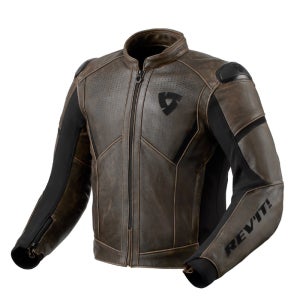 레빗 자켓 PARALLAX 가죽 자켓 블랙 브라운