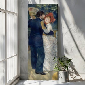 유명한 명화 그림 피에르 오귀스트 르누아르 시골의 무도회 20호 40x106cm 캔버스액자