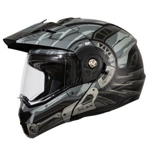 SOL 헬멧 SM-6P 사이보그 무광 블랙/실버 시스템 헬멧