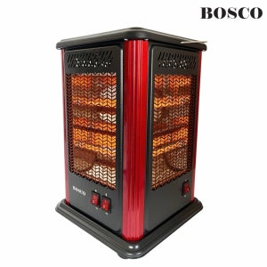 보스코 오방향 히터 석영관 전기히터 BSC-FT2000SC 무광블랙 개별스위치 난로