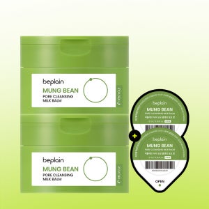 [+2회분(3mlx2개)증정] 비플레인 녹두 모공 클렌징 밀크 밤 100ml, 2개