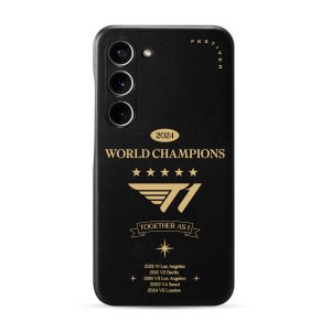 페스티버 T1 굿즈 V5 월드 챔피언스 갤럭시 S시리즈 맥세이프 레더 디자인 케이스 티원