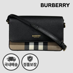 버버리 미니 크로스백 뉴 햄프셔 체크 81072691 블랙