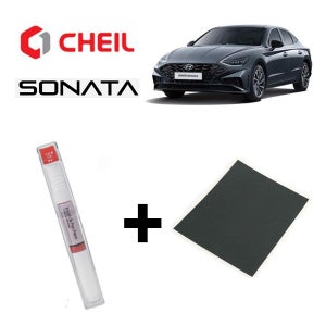 현대 쏘나타전용 N2 퓨어펄화이트 붓펜 사포포함 셀프도색용 터치펜 흠집기스제거 마감용투명