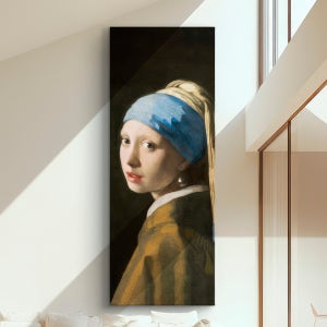 유명한 명화 그림 요하네스 베르메르 진주귀걸이를 한 소녀 20호 40x106cm 캔버스액자