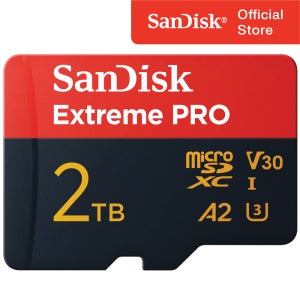 샌디스크 마이크로 SD카드 Extreme Pro 2TB 2테라 블랙박스 닌텐도 핸드폰 외장 메모리
