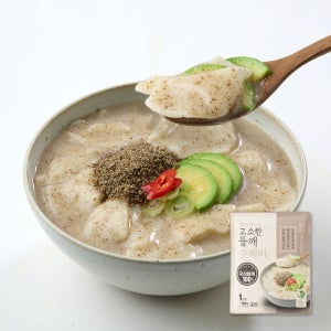 들깨수제비 국산 들깨 비건 음식 지리산처럼 수제비 148gx4개