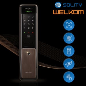 [수도권설치] 웰콤 WSP-2900A플러스 안면얼굴인식+지문+카드키2 현관문 디지털도어락