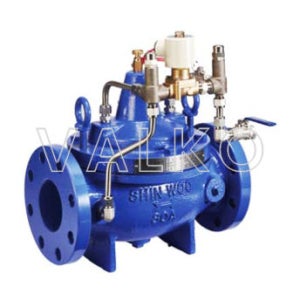 신우 정수위밸브 SWV-FS12 10K 300A 전자볼탑겸용, 주철, 플랜지식 (신우밸브 대형 정수위조절밸브 본품)