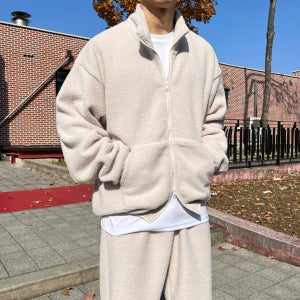 남자 후리스 집업 자켓 기모 오버핏 가을 겨울
